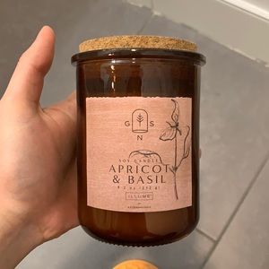 Apricot and basil candle from anthropology